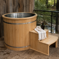 Wood Barrel Ice Bath